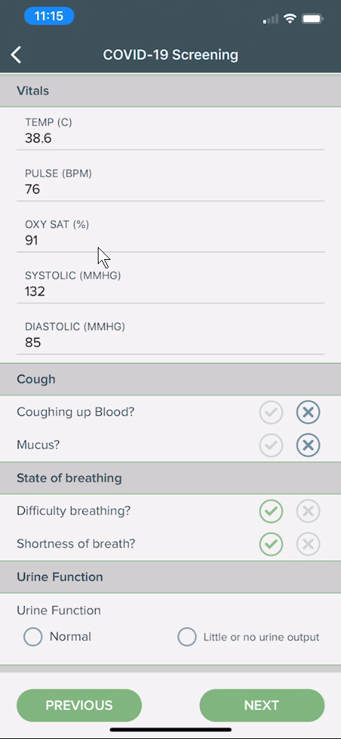 Covid-19 Screening